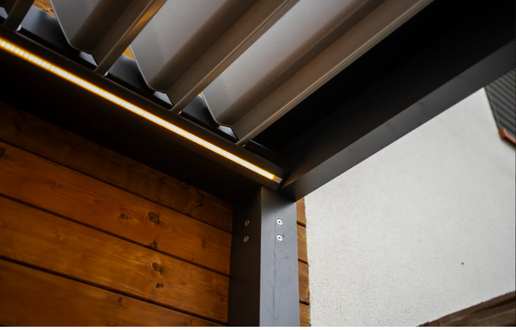 Pergola oldalfalakkal és kiegészítőkkel
