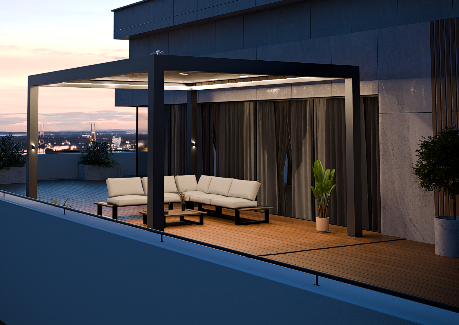 MyShading pergola világítással
